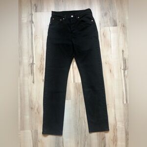 Levi’s 501 Black High-Rise Straight Jeans Original Fit W27 L32